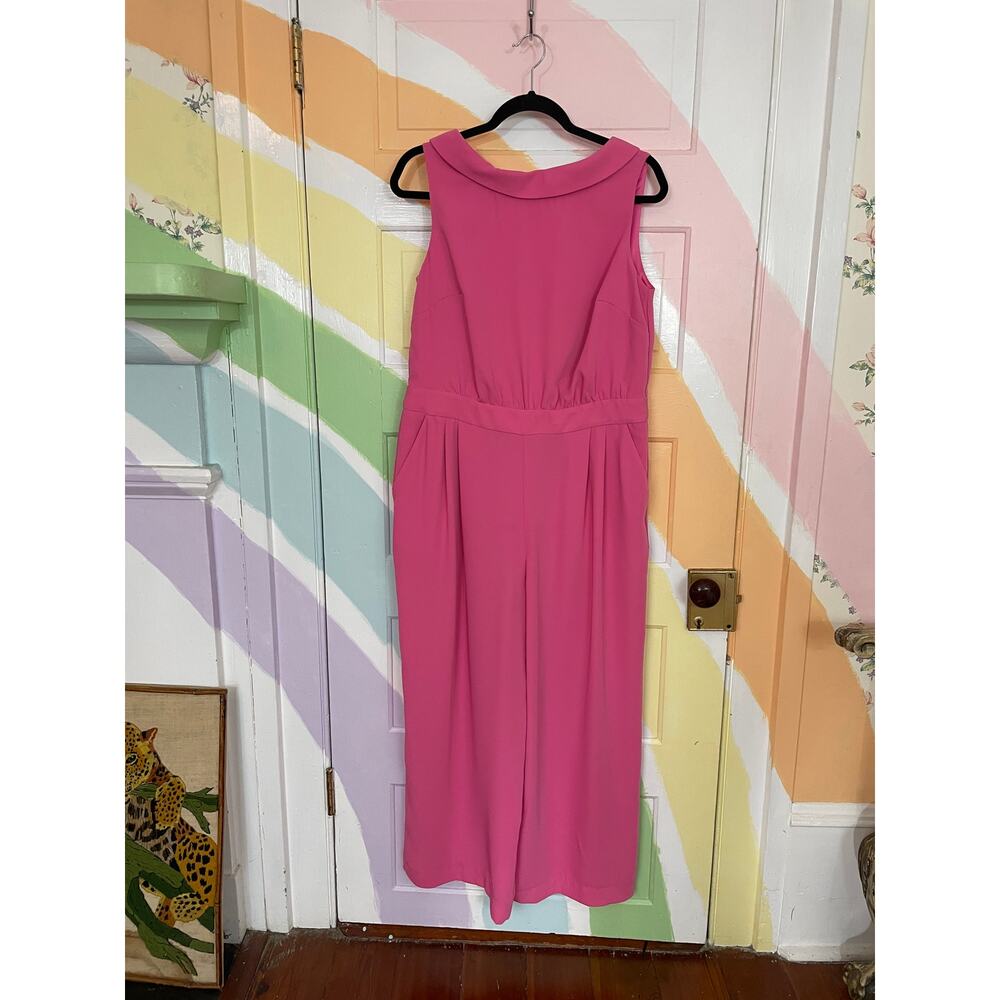 ✨NWT Boden Clarissa Wide Leg Sleeveless Pink Jumpsuit Sz 12P - Picture 5 of 11